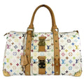 Louis Vuitton Blanc Monogram Multi-Color White Monogram Multicolore Boston Bag Handbag (Pre-Owned)