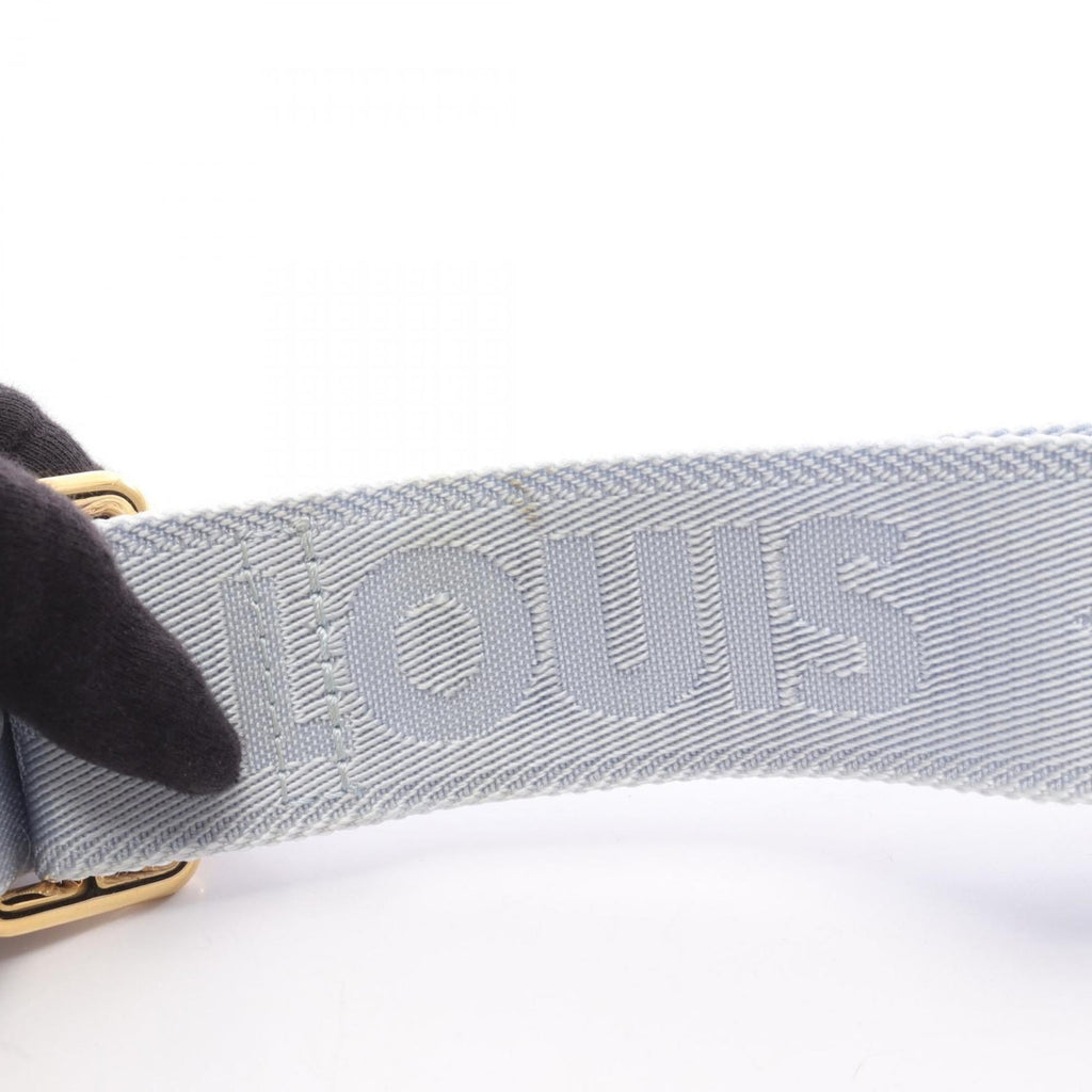 Louis Vuitton Blue Leather Shoulder Bag (Pre-Owned)
