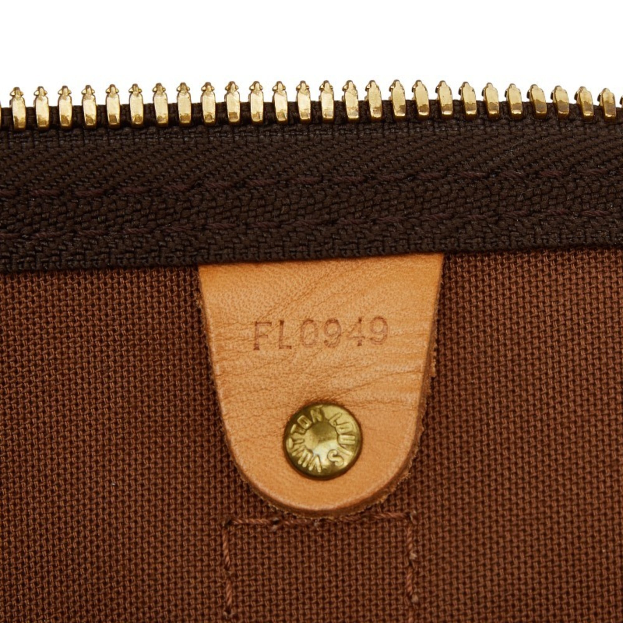 Louis Vuitton Brown Pvc Leather Boston Bag (Pre-Owned)