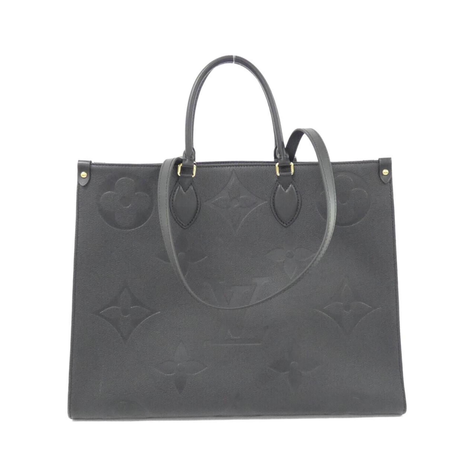 Louis Vuitton Black Leather Handbag (Pre-Owned)