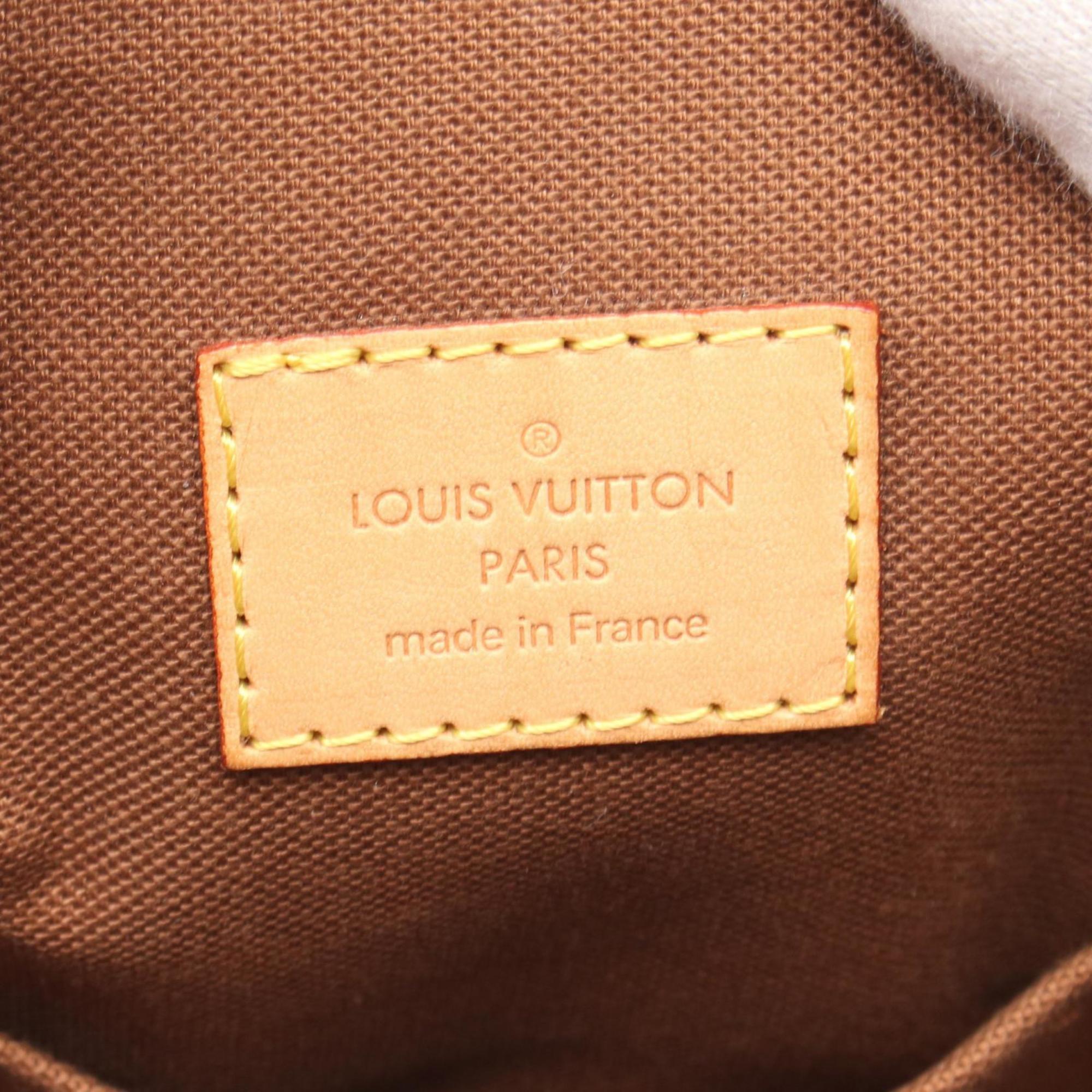 Louis Vuitton Brown Monogram Pvc Coated Canvas Leather Handbag (Pre-Owned)