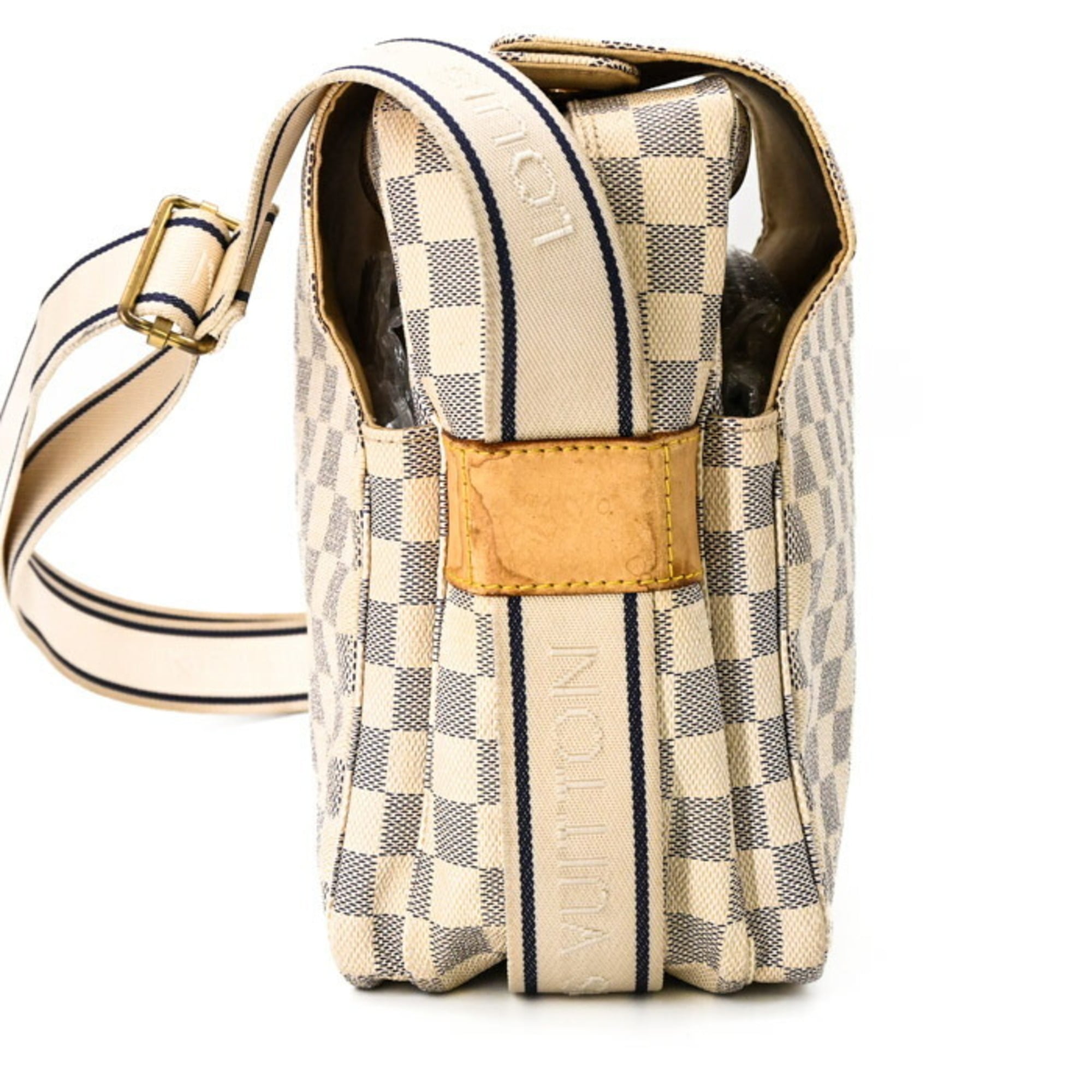 Louis Vuitton Damier Azur Off-White Damier Azur Shoulder Bag (Pre-Owned)