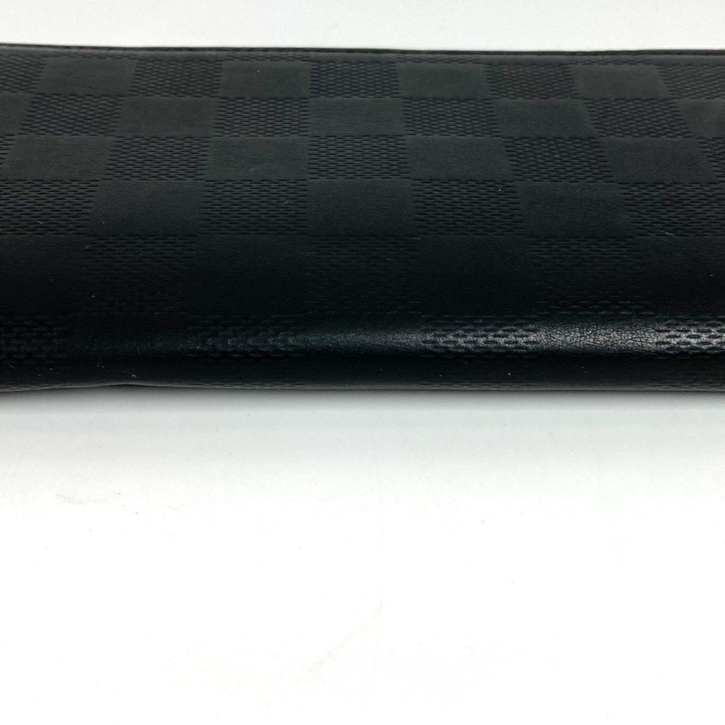 Louis Vuitton Black Infini Onyx Damier Infini Long Wallet (Bi-Fold) (Pre-Owned)