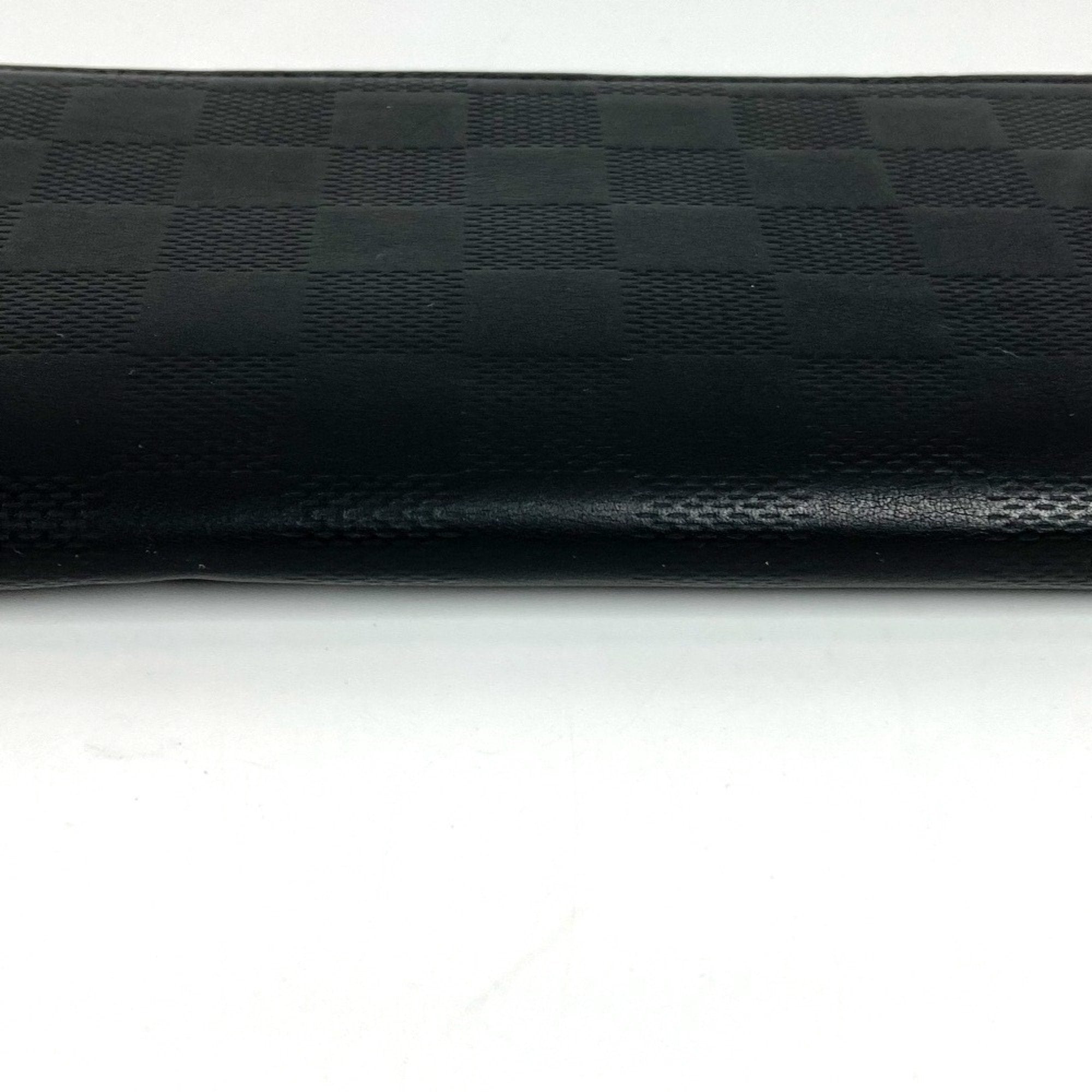 Louis Vuitton Black Infini Onyx Damier Infini Long Wallet (Bi-Fold) (Pre-Owned)