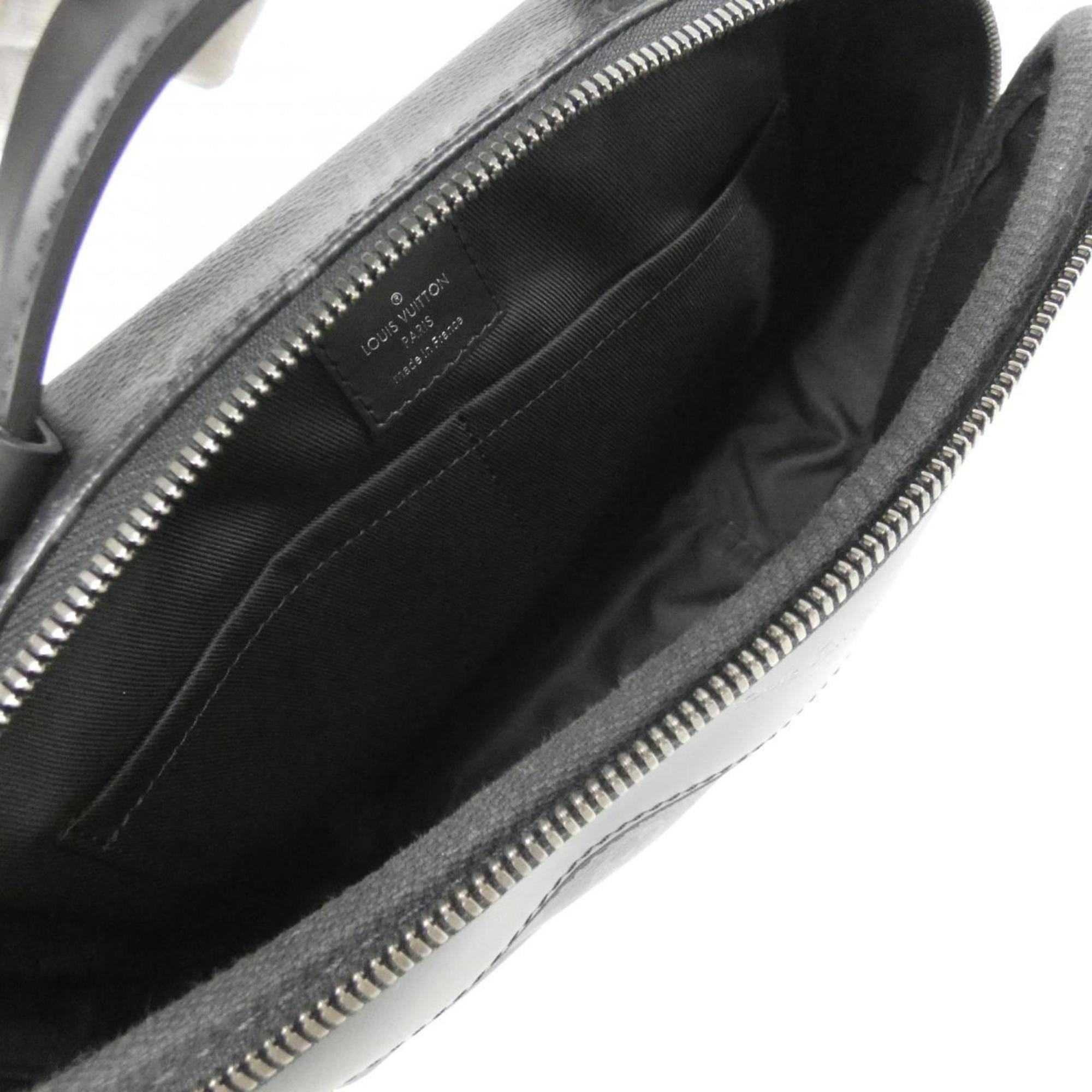 Louis Vuitton Black Coated Canvas Shoulder Bag (Pre-Owned)
