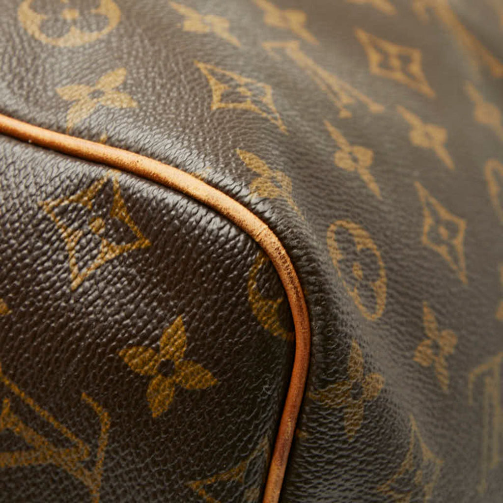Louis Vuitton Brown Pvc Leather Boston Bag (Pre-Owned)