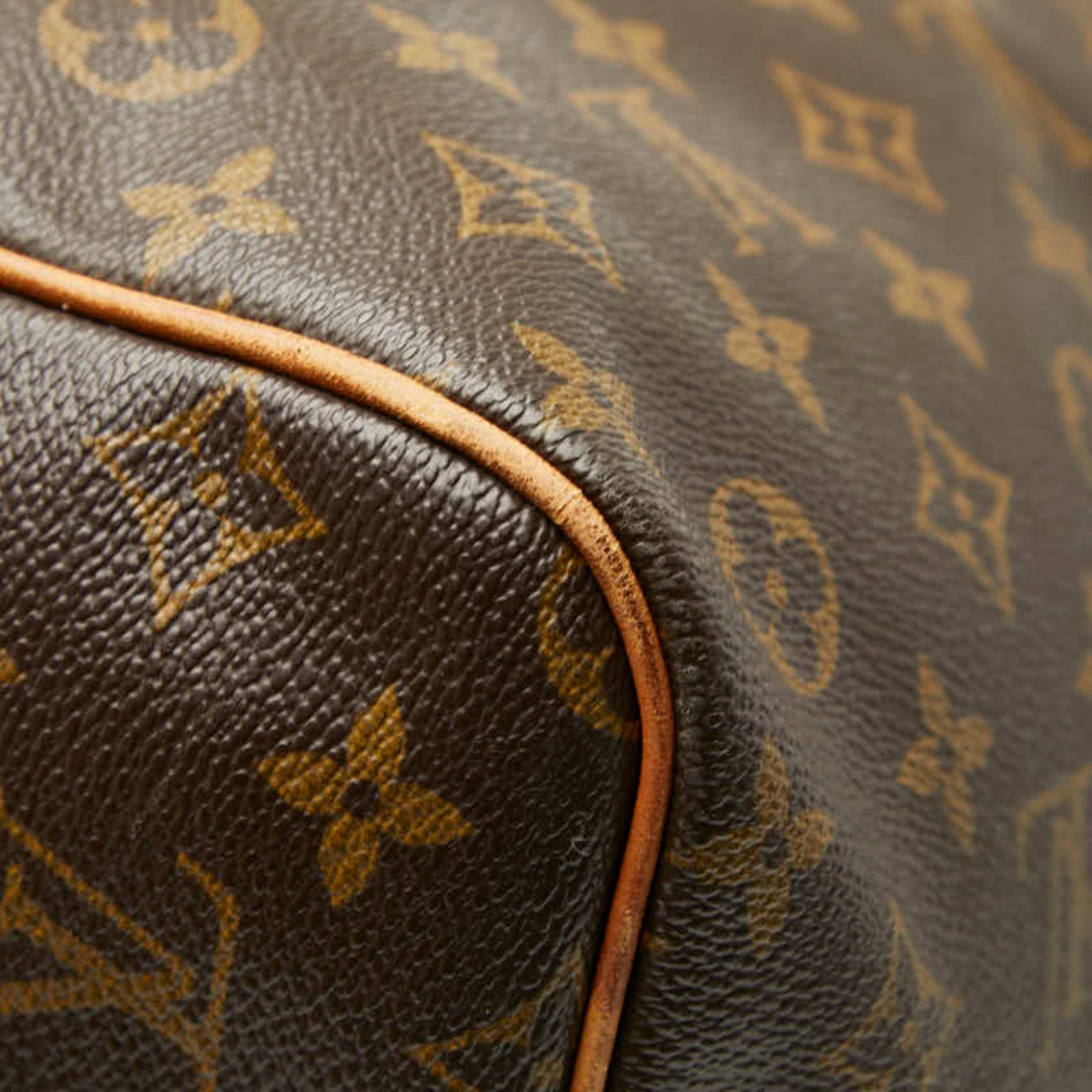 Louis Vuitton Brown Pvc Leather Boston Bag (Pre-Owned)