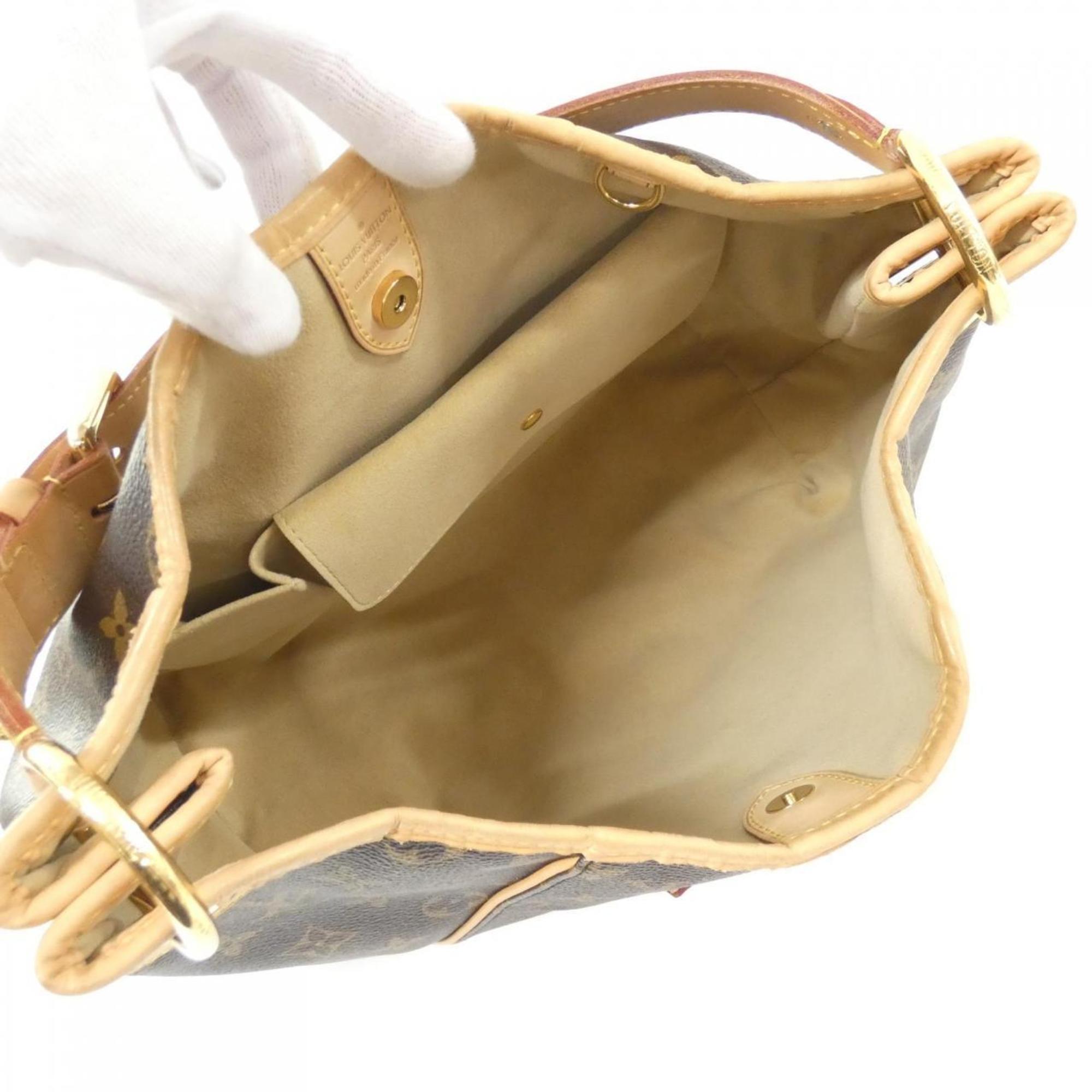 Louis Vuitton Marron Coated Canvas Shoulder Bag (Pre-Owned)