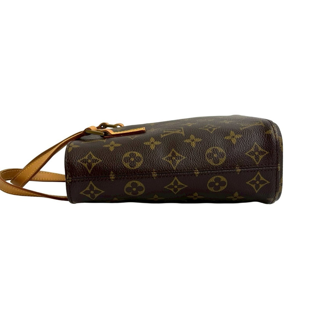 Louis Vuitton Brown Leather Pvc Handbag Tote Bag (Pre-Owned)
