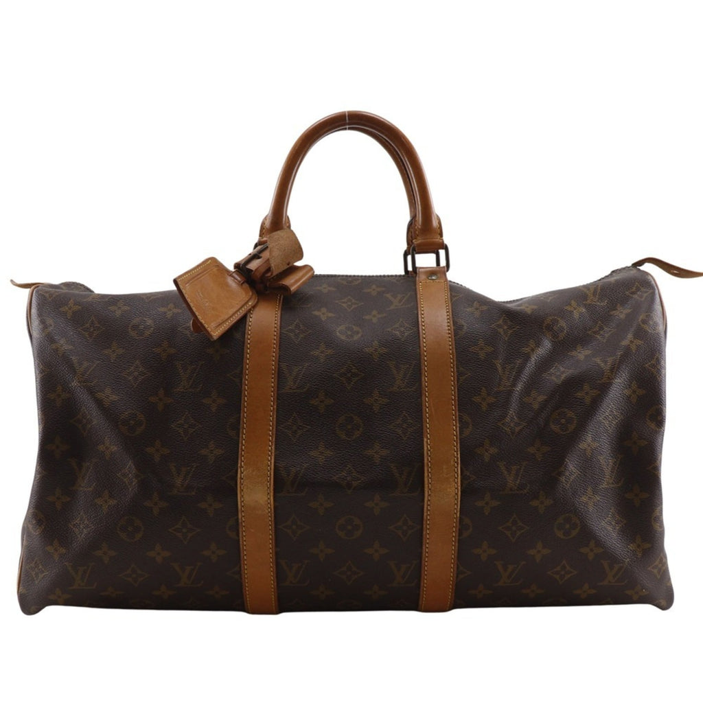 Louis Vuitton Brown Monogram Canvas Boston Bag (Pre-Owned)