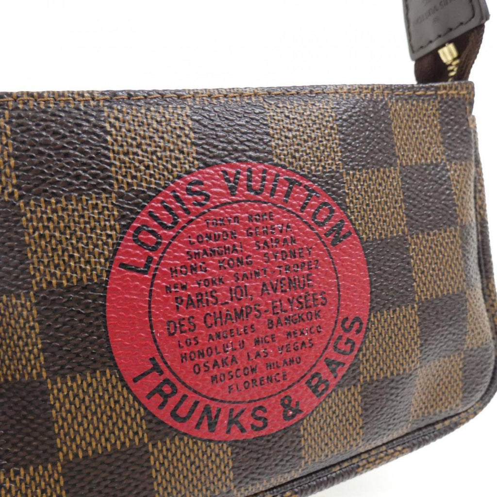 Louis Vuitton Damier Canvas Ebene Coated Canvas Pochette Pouch (Pre-Owned)