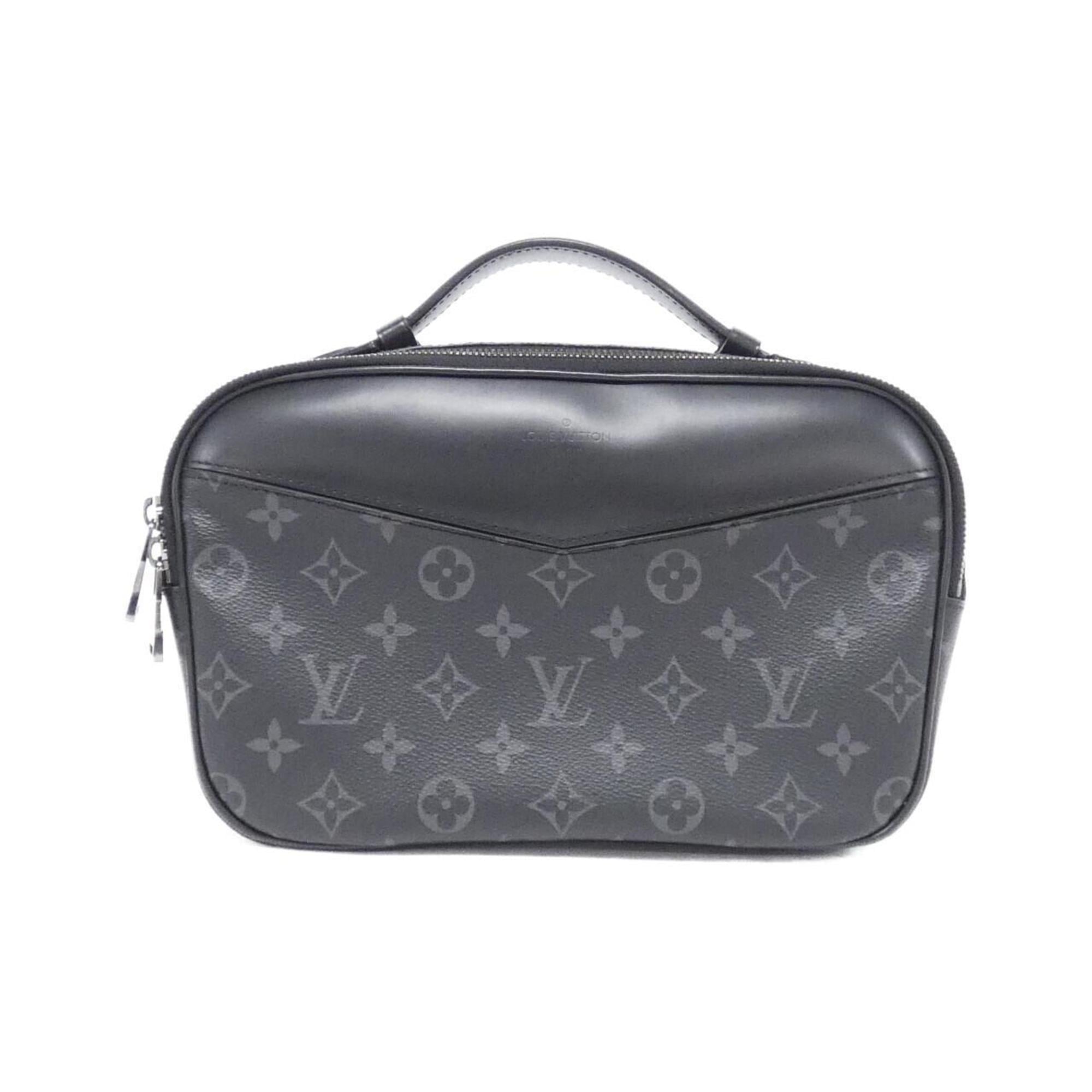 Louis Vuitton Black Coated Canvas Shoulder Bag (Pre-Owned)
