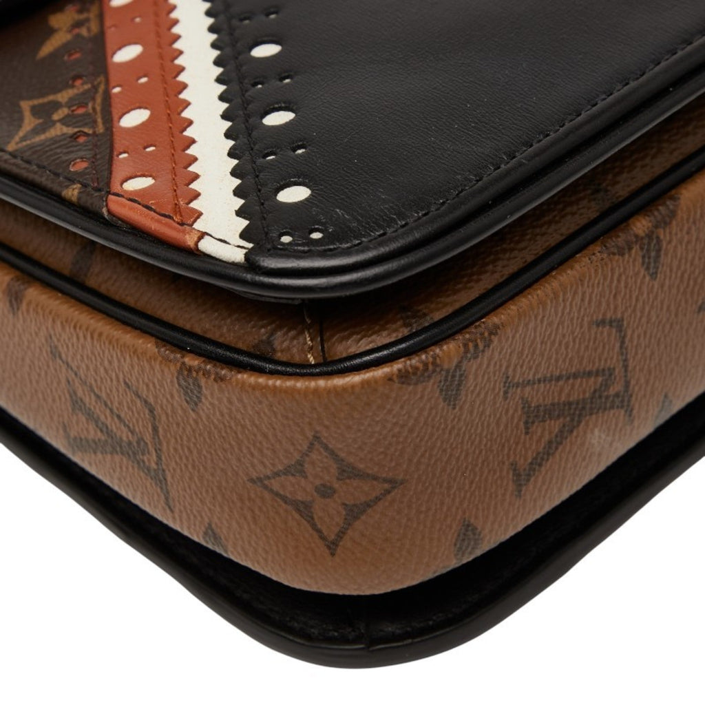 Louis Vuitton Monogram Reverse Black Brown Pvc Leather Handbag Shoulder Bag (Pre-Owned)