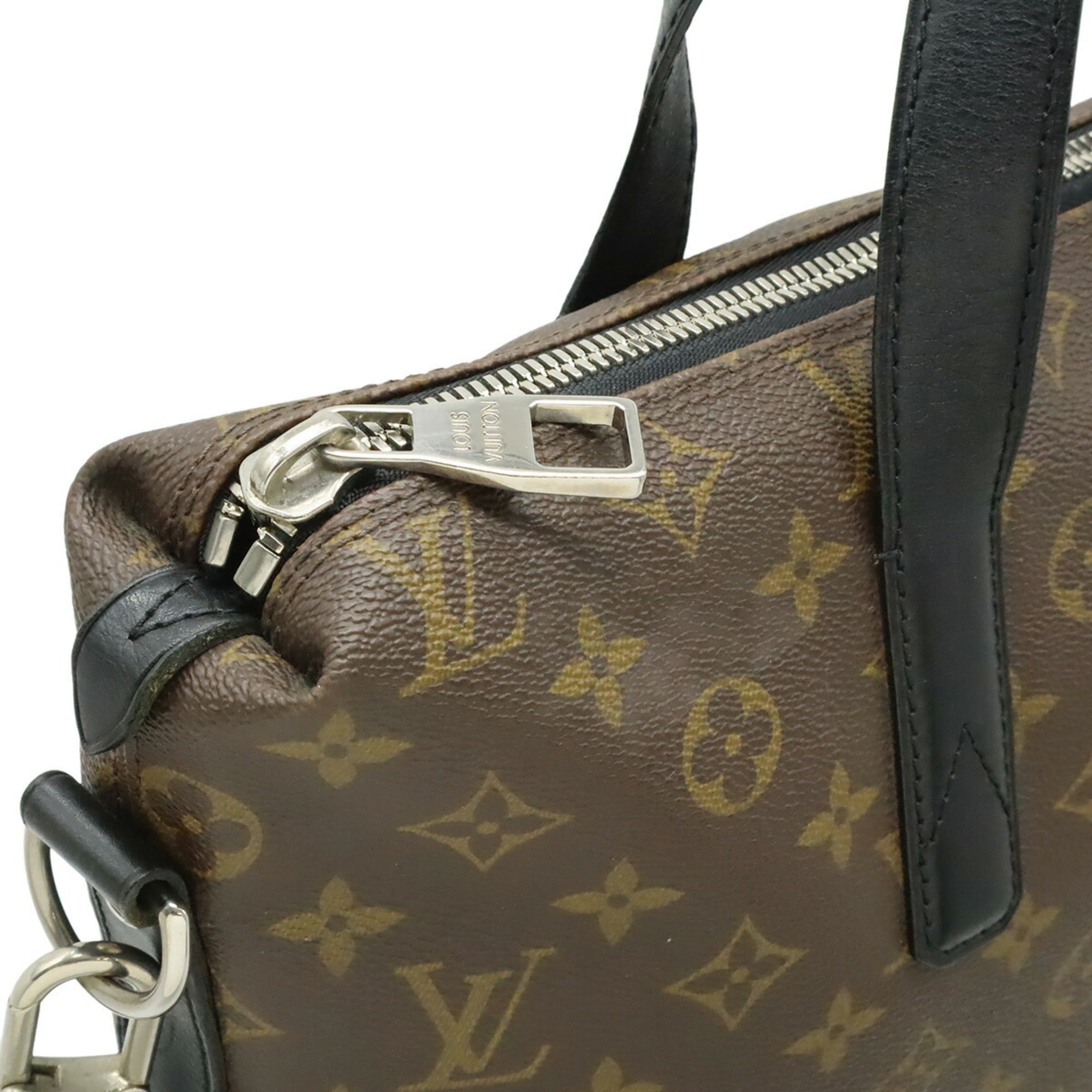 Louis Vuitton Black Brown Monogram Monogram Shoulder Bag Tote Bag (Pre-Owned)