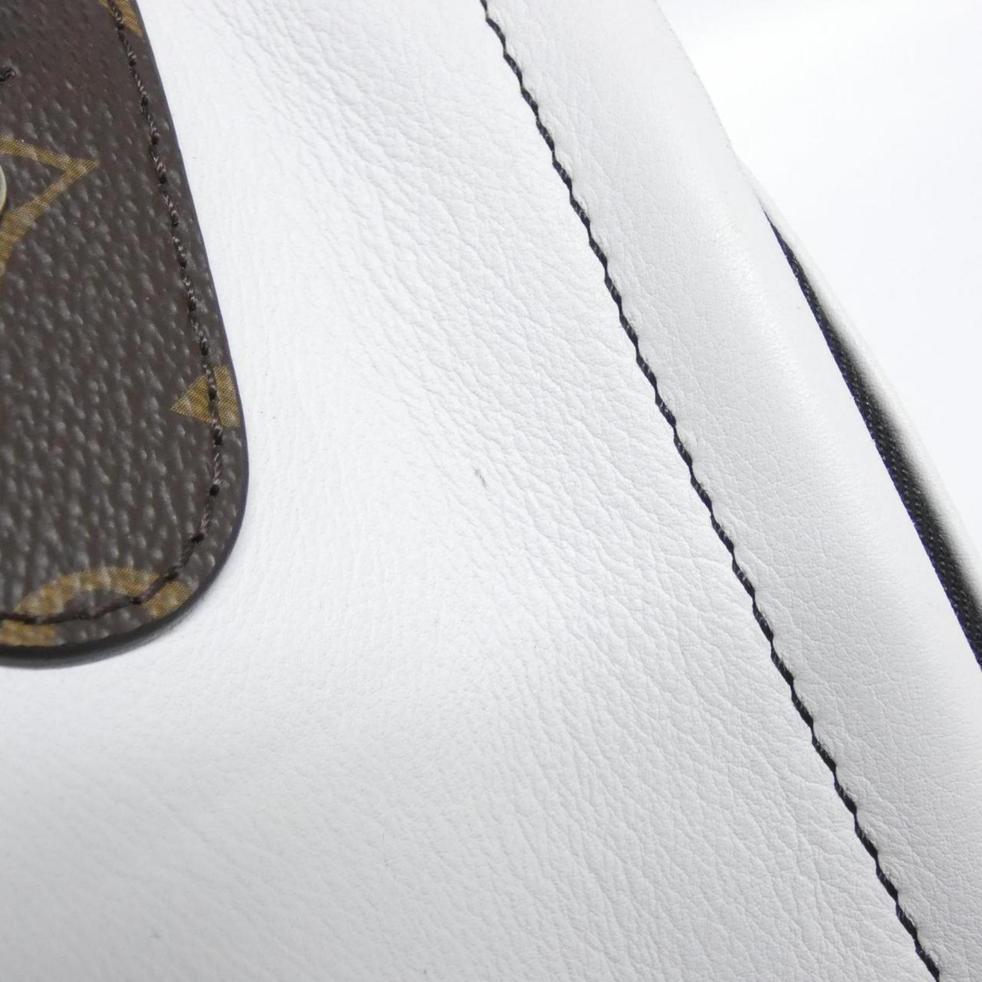 Louis Vuitton Blanc Multi-Color White Leather Backpack (Pre-Owned)