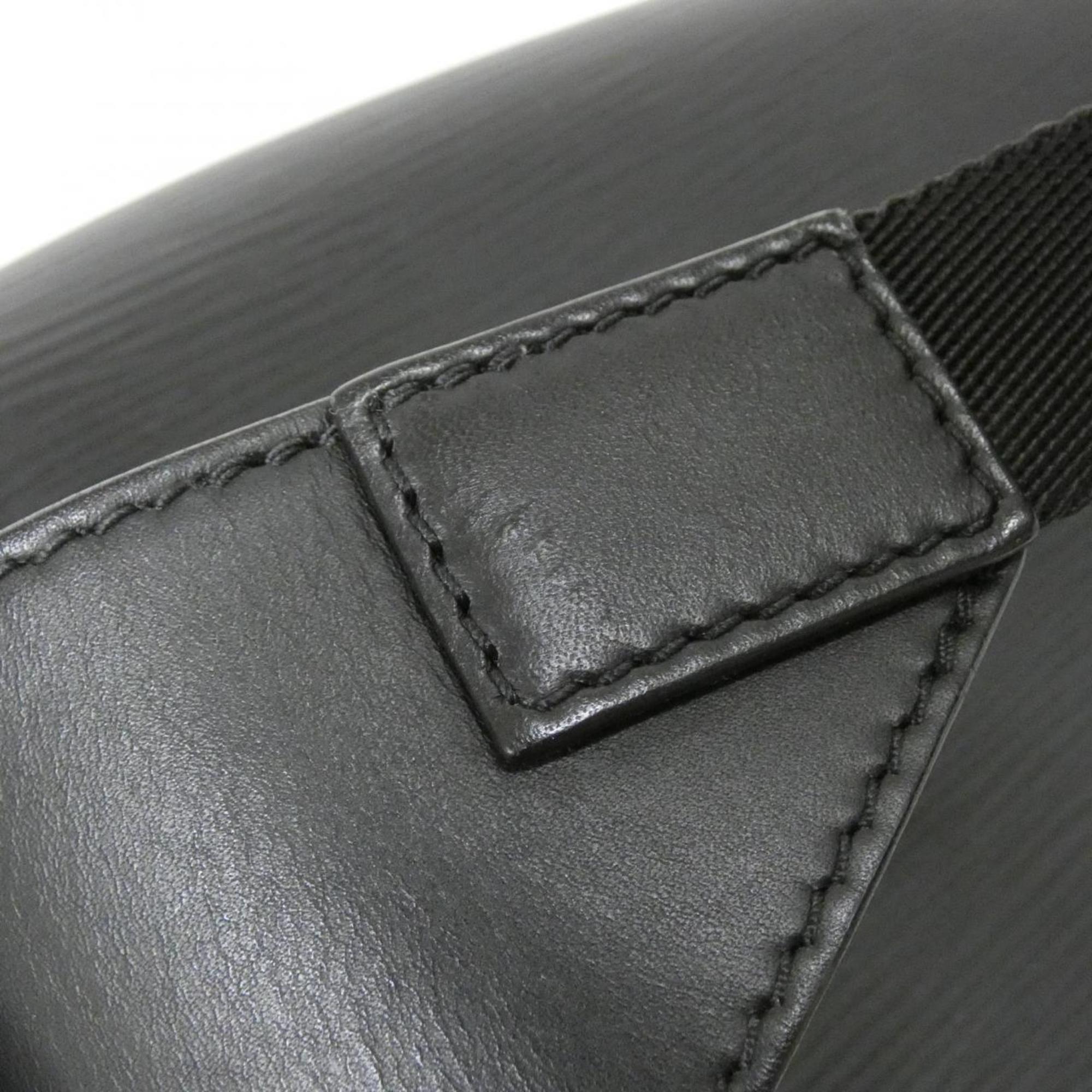 Louis Vuitton Black Leather Shoulder Bag (Pre-Owned)