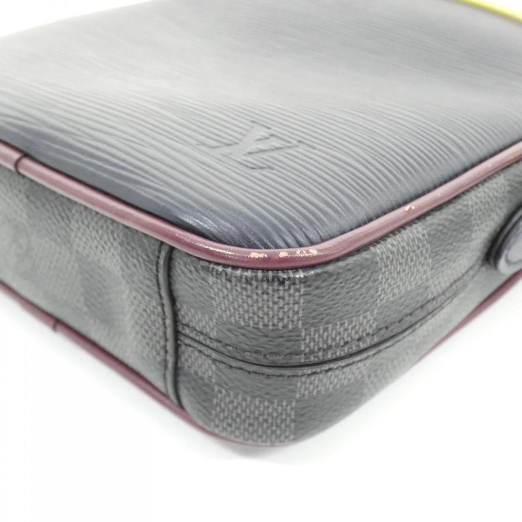 Louis Vuitton Graphite Coated Canvas Leather Shoulder Bag (Pre-Owned)