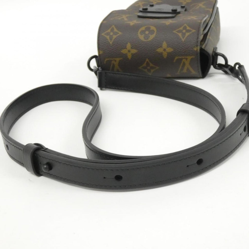 Louis Vuitton Black Marron Monogram Macassar Coated Canvas Shoulder Bag (Pre-Owned)