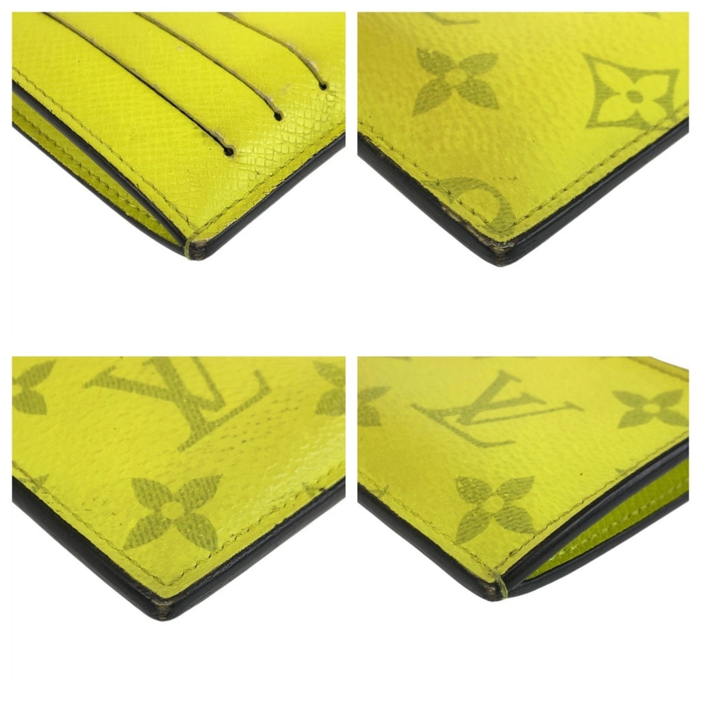 Louis Vuitton Taigarama Jaune Yellow Pvc Coin Purse/Coin Case (Pre-Owned)