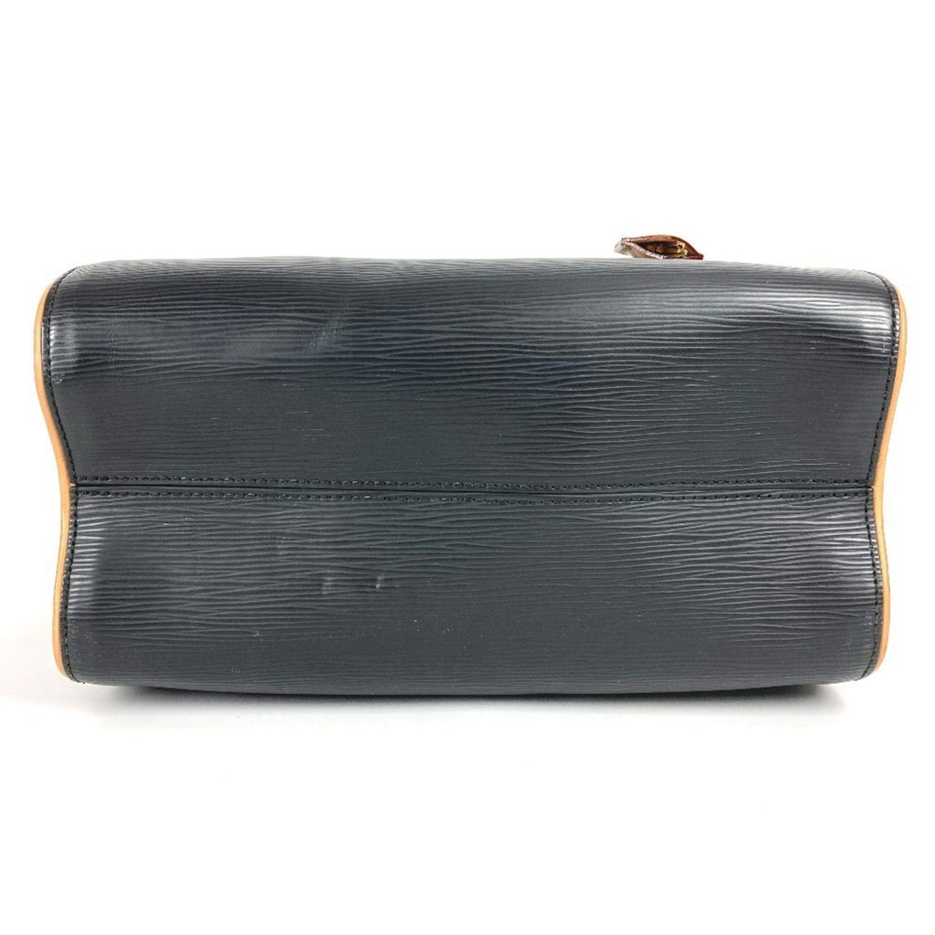 Louis Vuitton Black Noir Epi Leather Boston Bag Handbag Shoulder Bag (Pre-Owned)