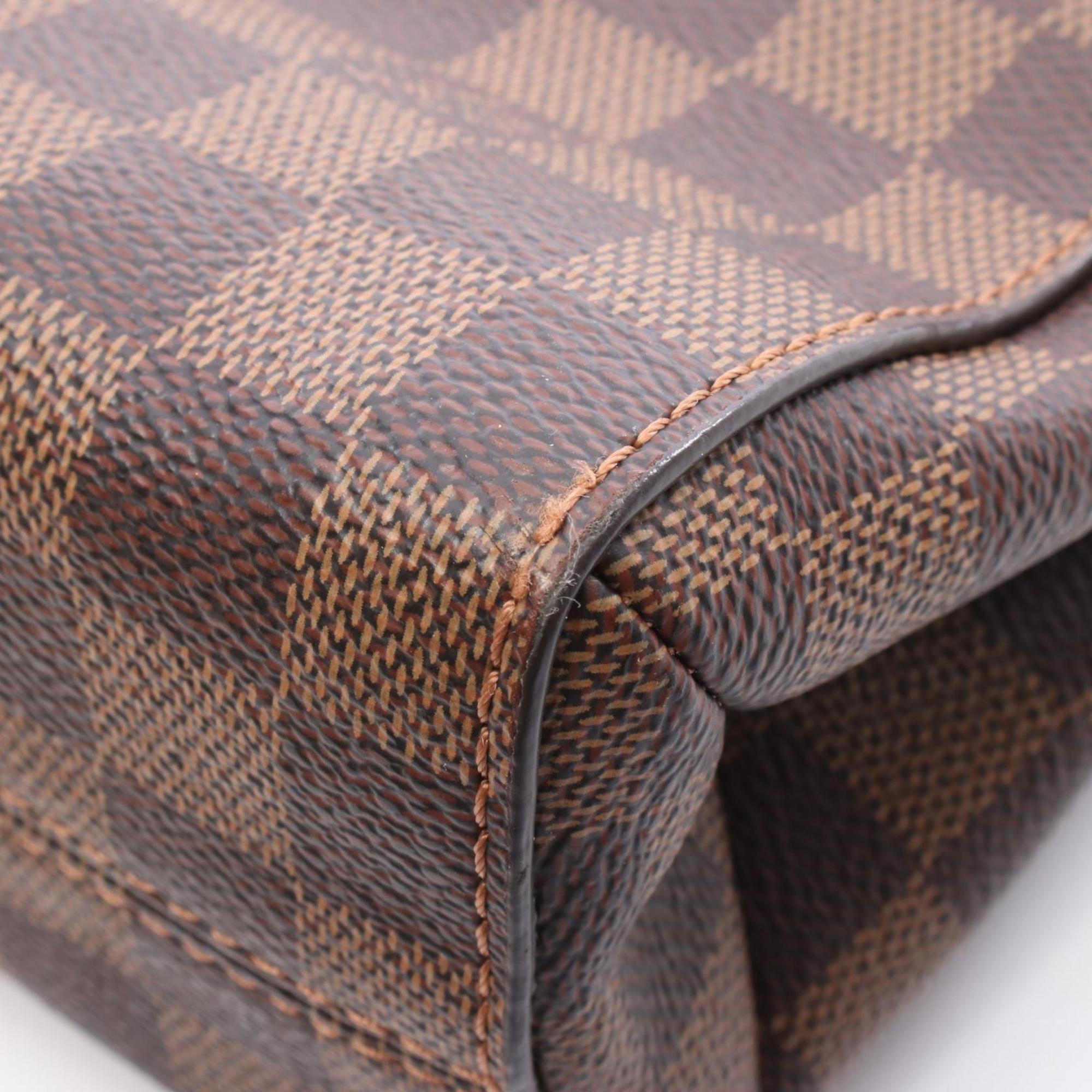Louis Vuitton Black Brown Damier Canvas Ivory Coated Canvas Shoulder Bag (Pre-Owned)
