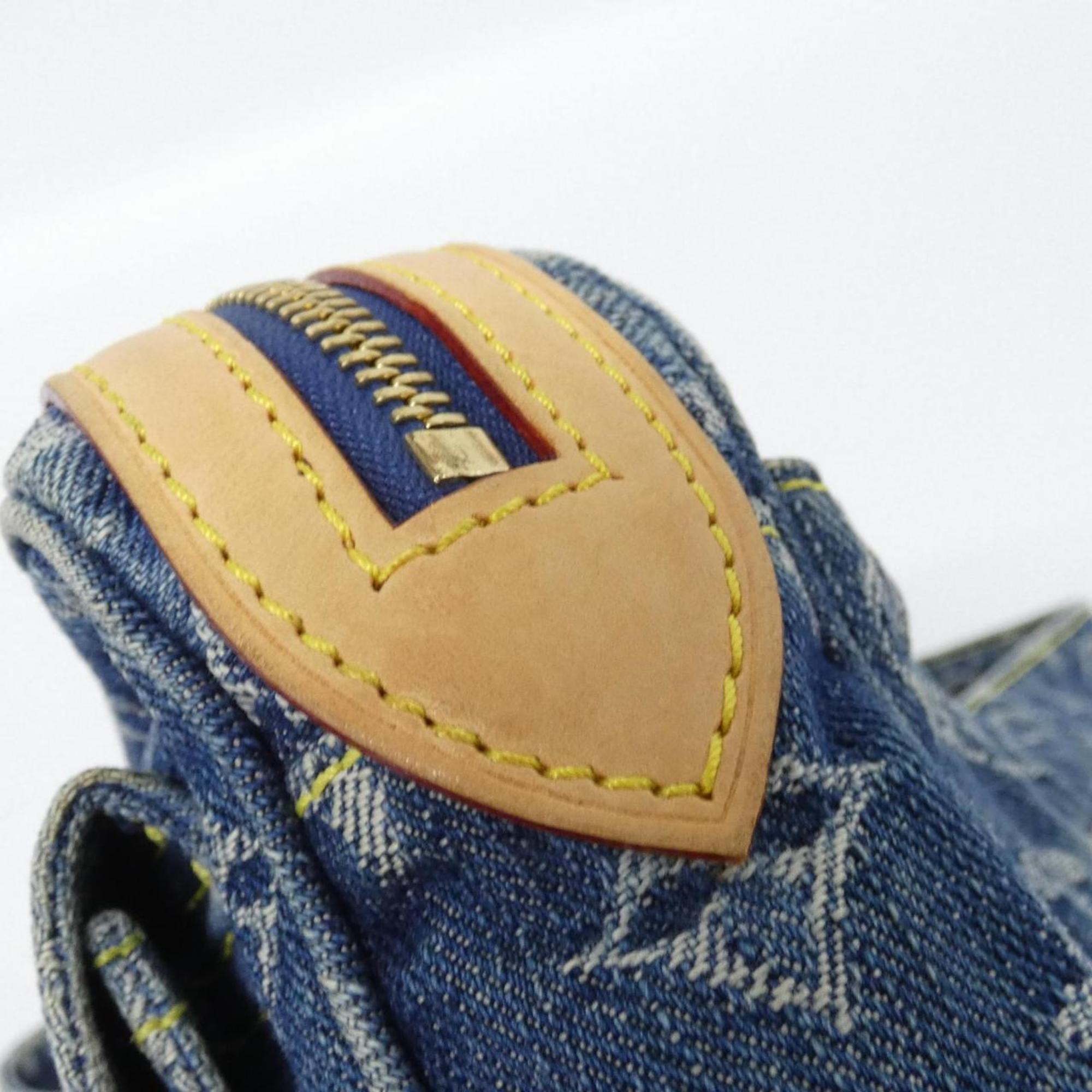 Louis Vuitton Blue Denim Canvas Shoulder Bag (Pre-Owned)