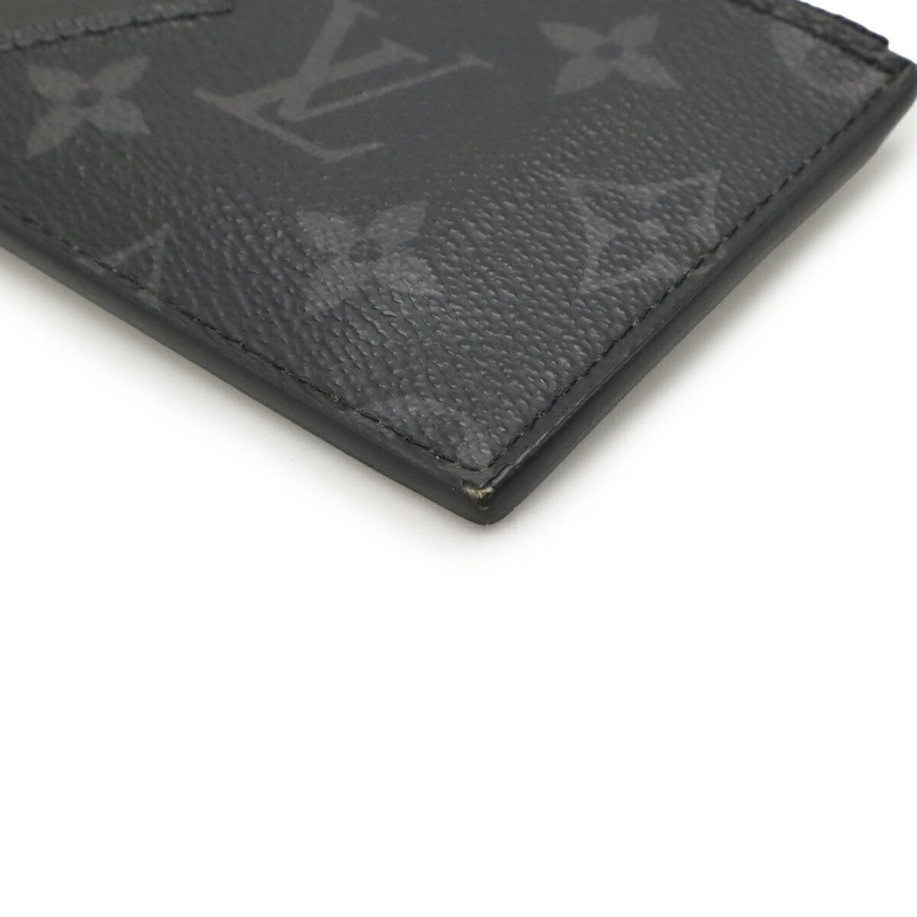 Louis Vuitton Noir Taiga Leather Monogram Eclipse Coin Purse/Coin Case (Pre-Owned)