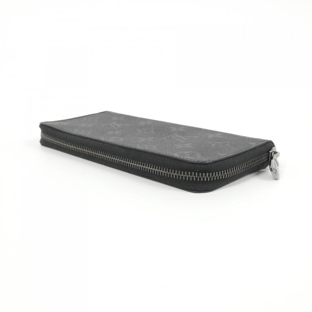 Louis Vuitton Black Coated Canvas Long Wallet (Bi-Fold) (Pre-Owned)