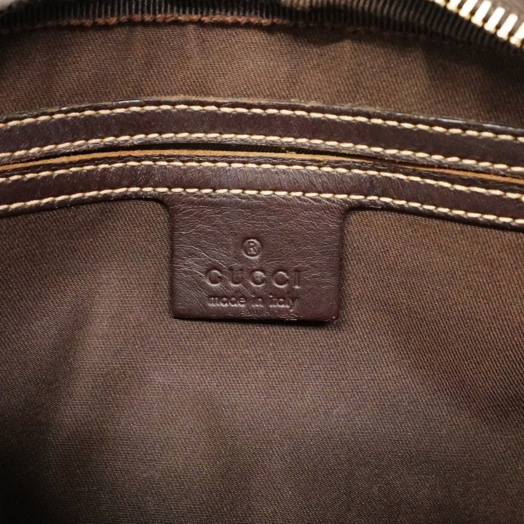 Front Zip Camera Bag GG Coated Canvas Small