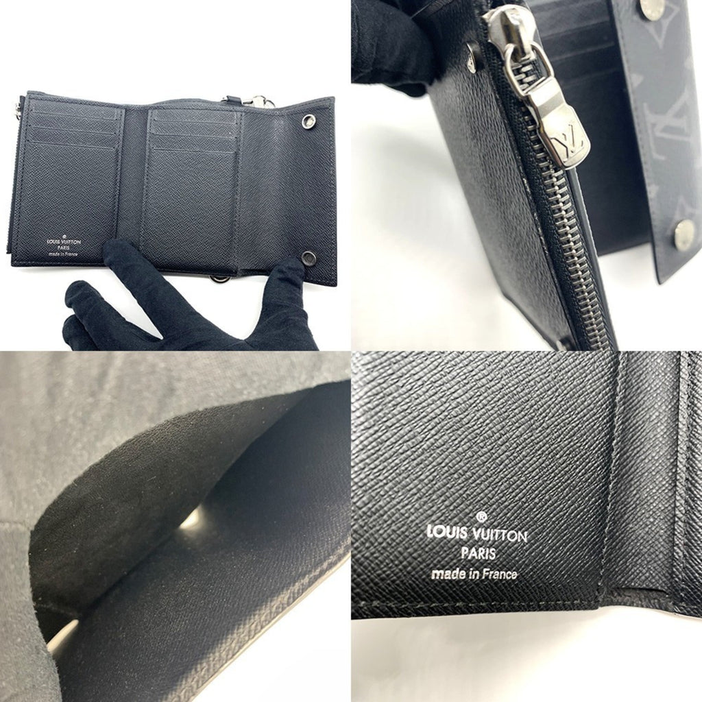 Louis Vuitton Monogram Eclipse Monogram Eclipse Monogram Eclipse Wallet (Tri-Fold) (Pre-Owned)