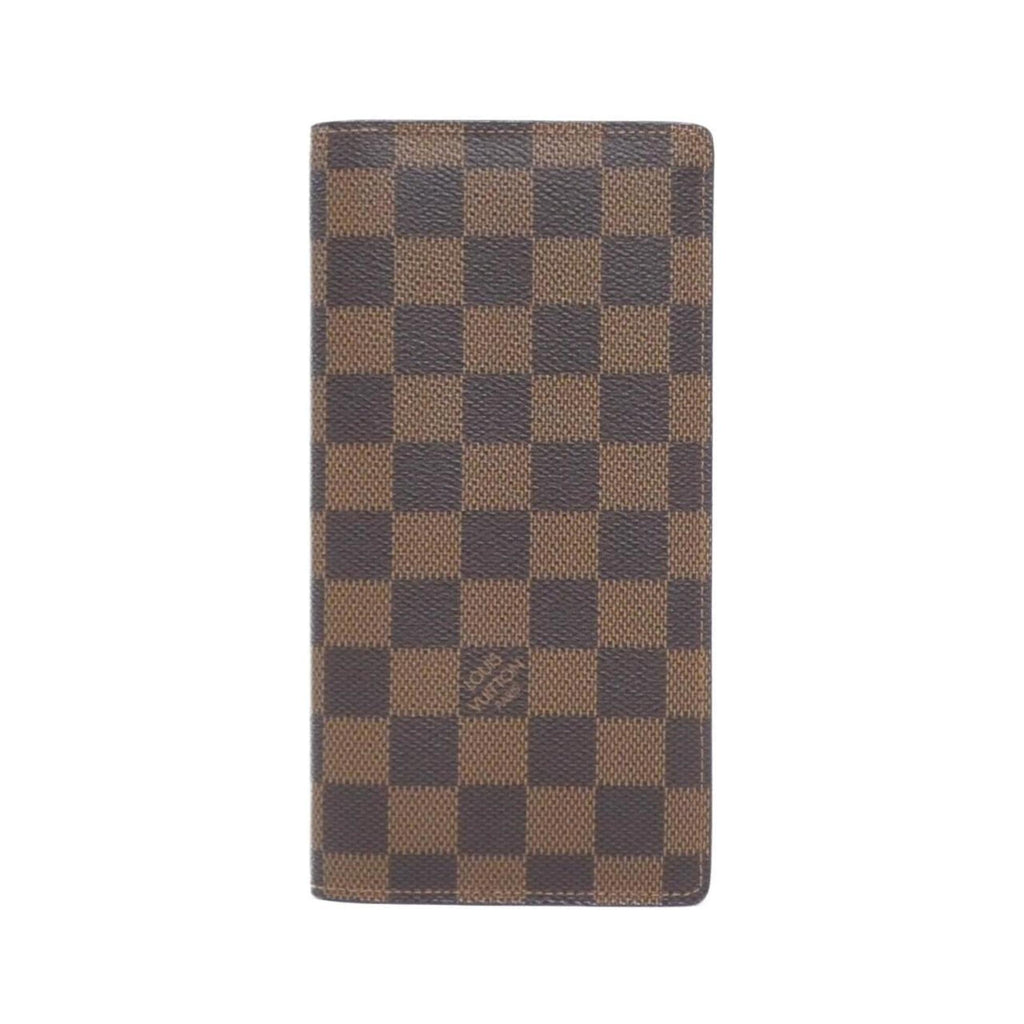 Louis Vuitton Brown Coated Canvas Long Wallet (Bi-Fold) (Pre-Owned)