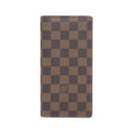 Louis Vuitton Brown Coated Canvas Long Wallet (Bi-Fold) (Pre-Owned)