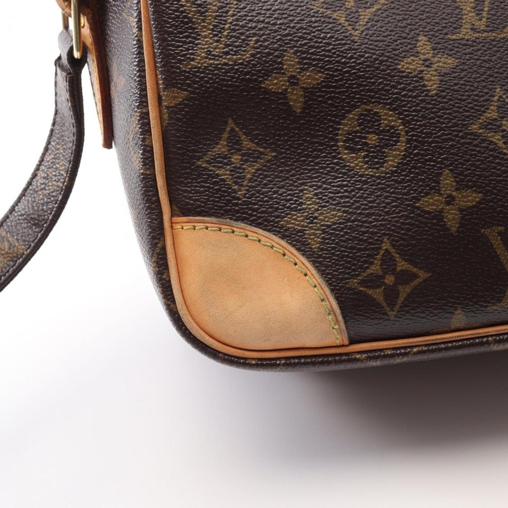 Louis Vuitton Brown Monogram Coated Canvas Leather Shoulder Bag (Pre-Owned)