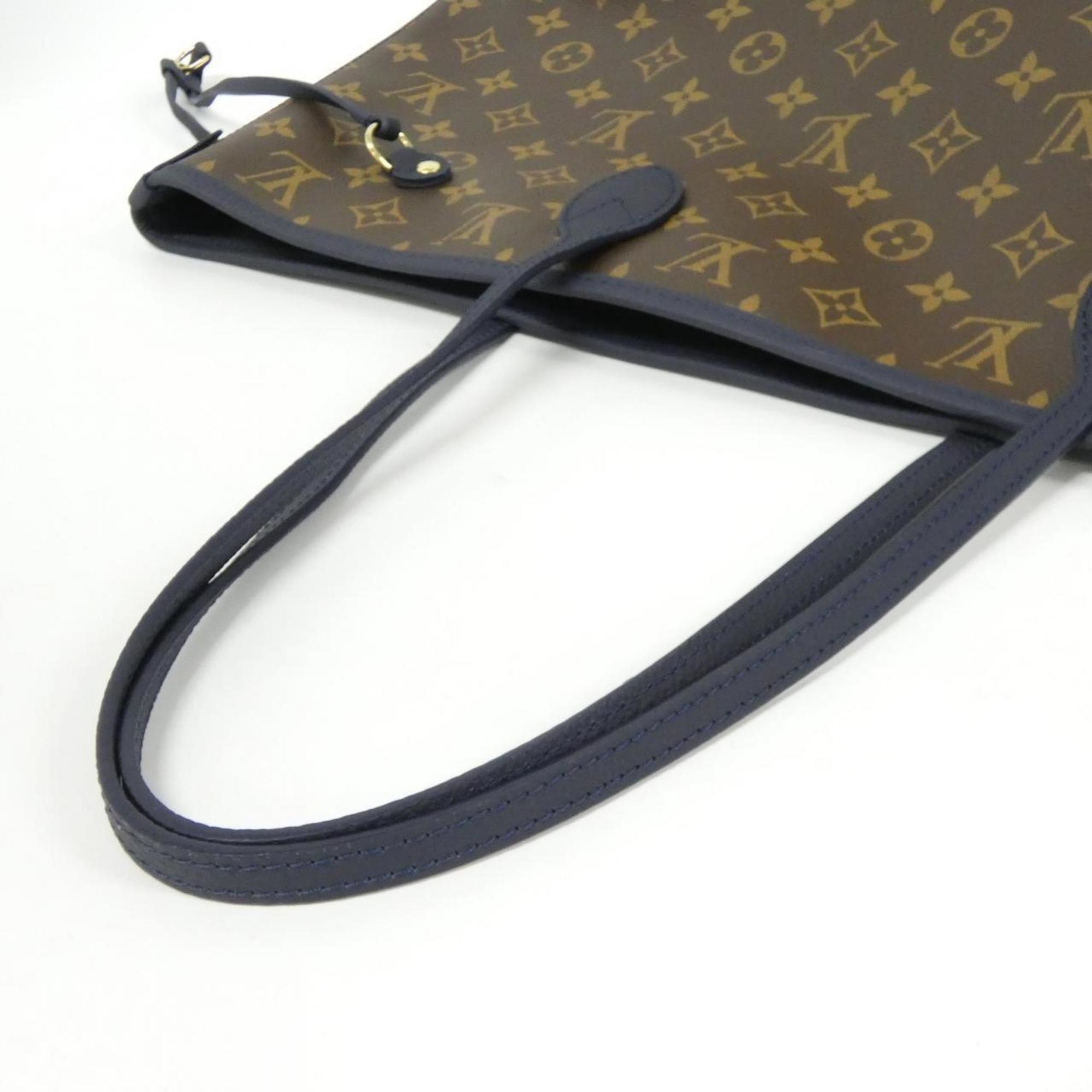 Louis Vuitton Marron Coated Canvas Handbag Pouch (Pre-Owned)