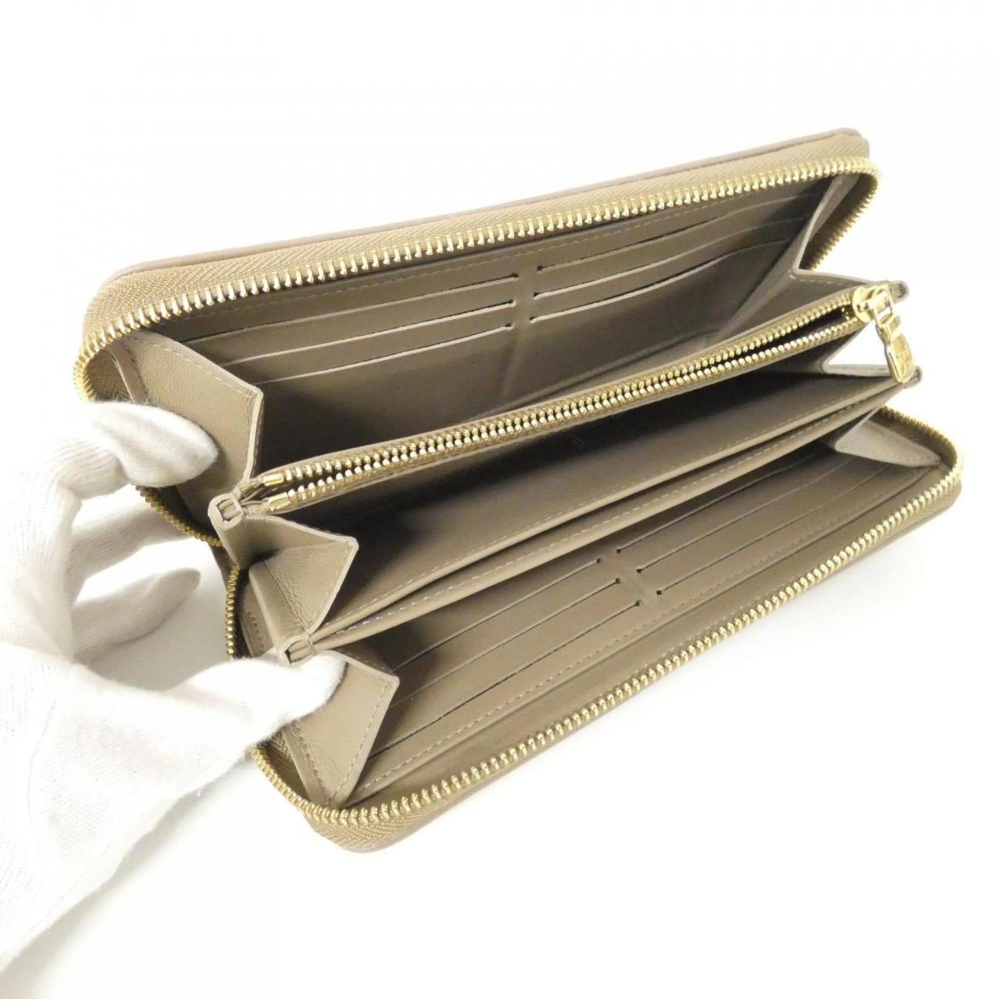 Louis Vuitton Taupe Leather Wallet (Bi-Fold) (Pre-Owned)
