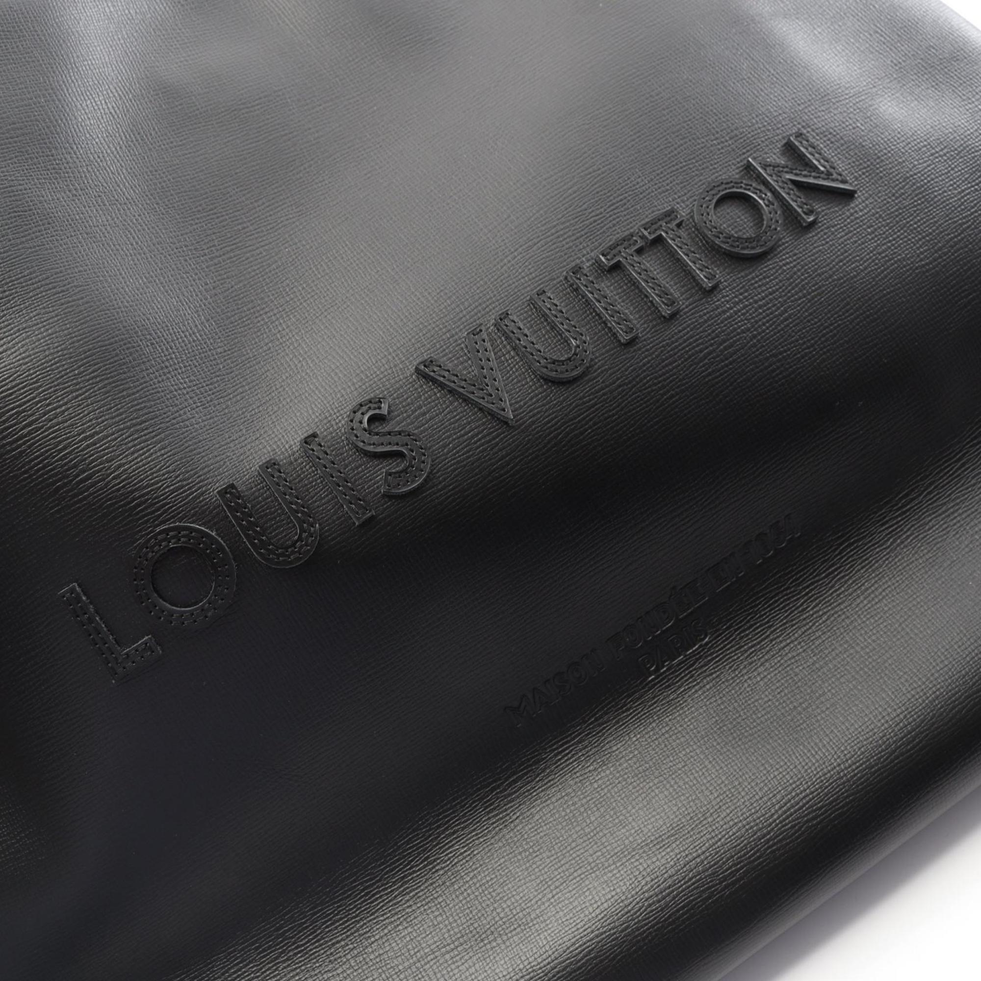 Louis Vuitton Black Leather Tote Bag (Pre-Owned)
