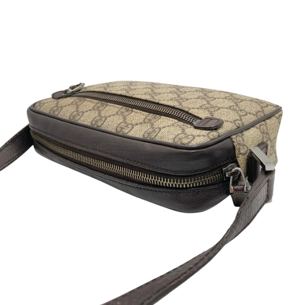 Vintage Web Camera Bag GG Coated Canvas Small