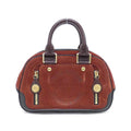 Louis Vuitton Brown Red Brown Suede Leather Handbag (Pre-Owned)