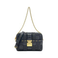 Louis Vuitton Black Leather Shoulder Bag (Pre-Owned)