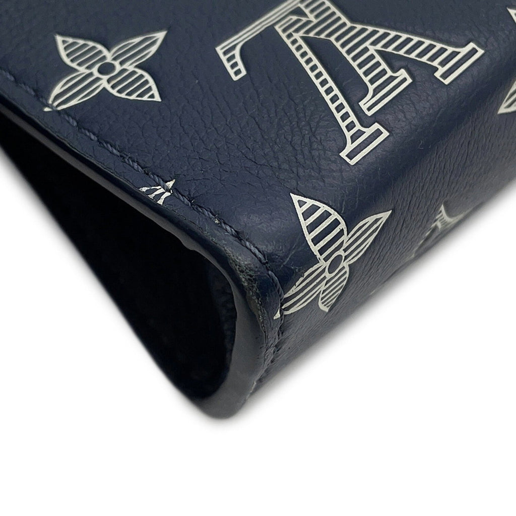 Louis Vuitton Monogram Shadow Navy Monogram Shadow Shoulder Bag (Pre-Owned)