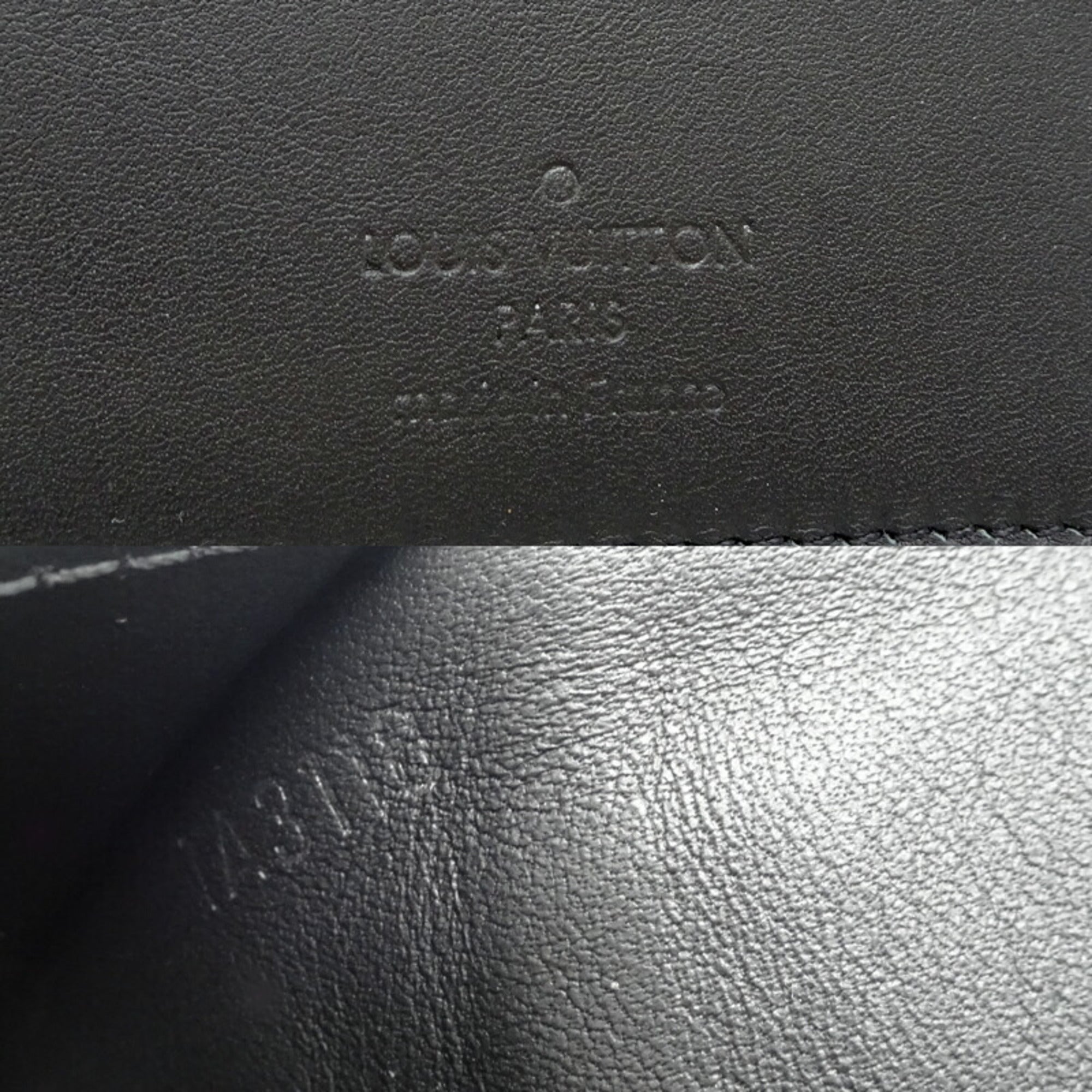 Louis Vuitton Black Noir Long Wallet (Bi-Fold) (Pre-Owned)
