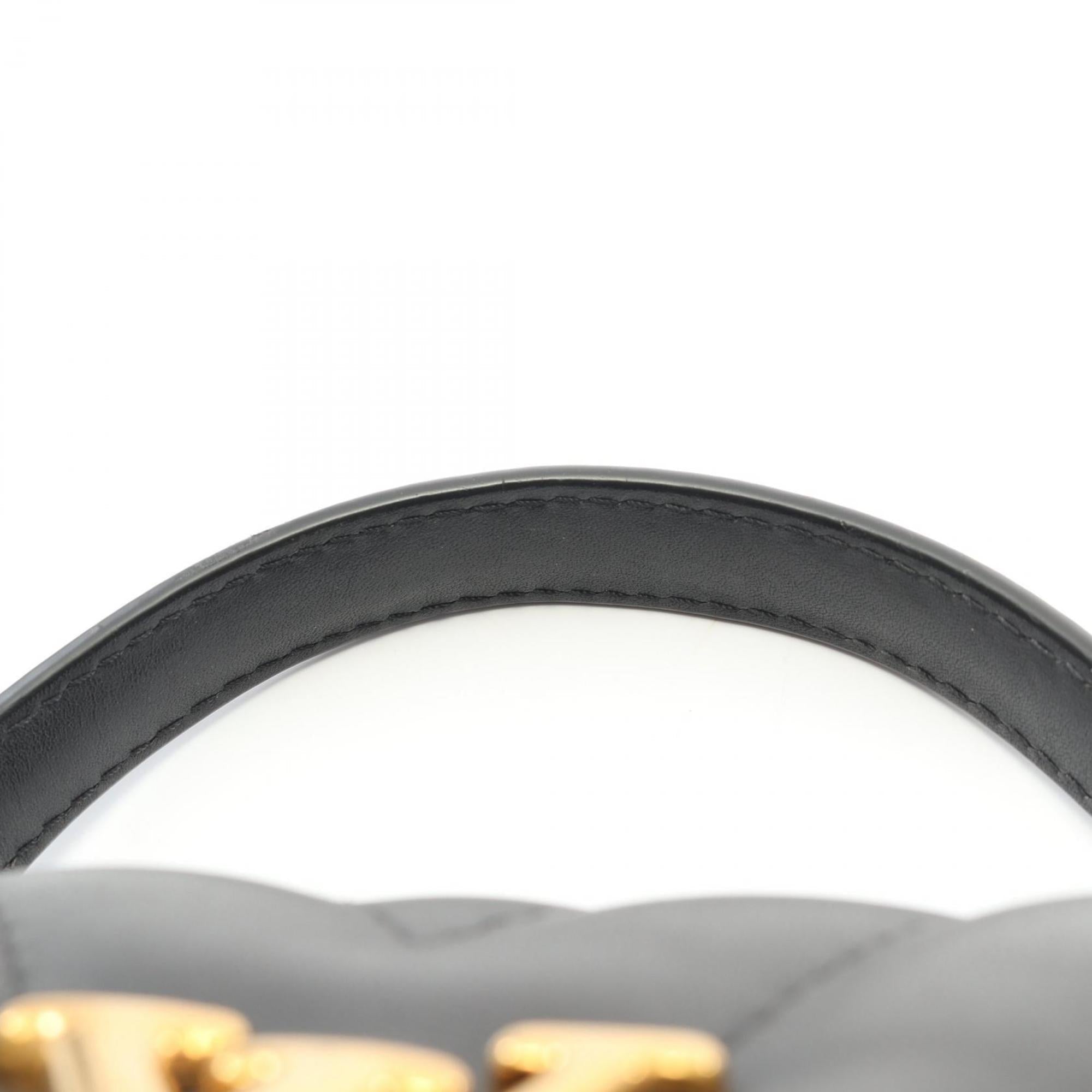 Louis Vuitton Black Noir Leather Handbag (Pre-Owned)