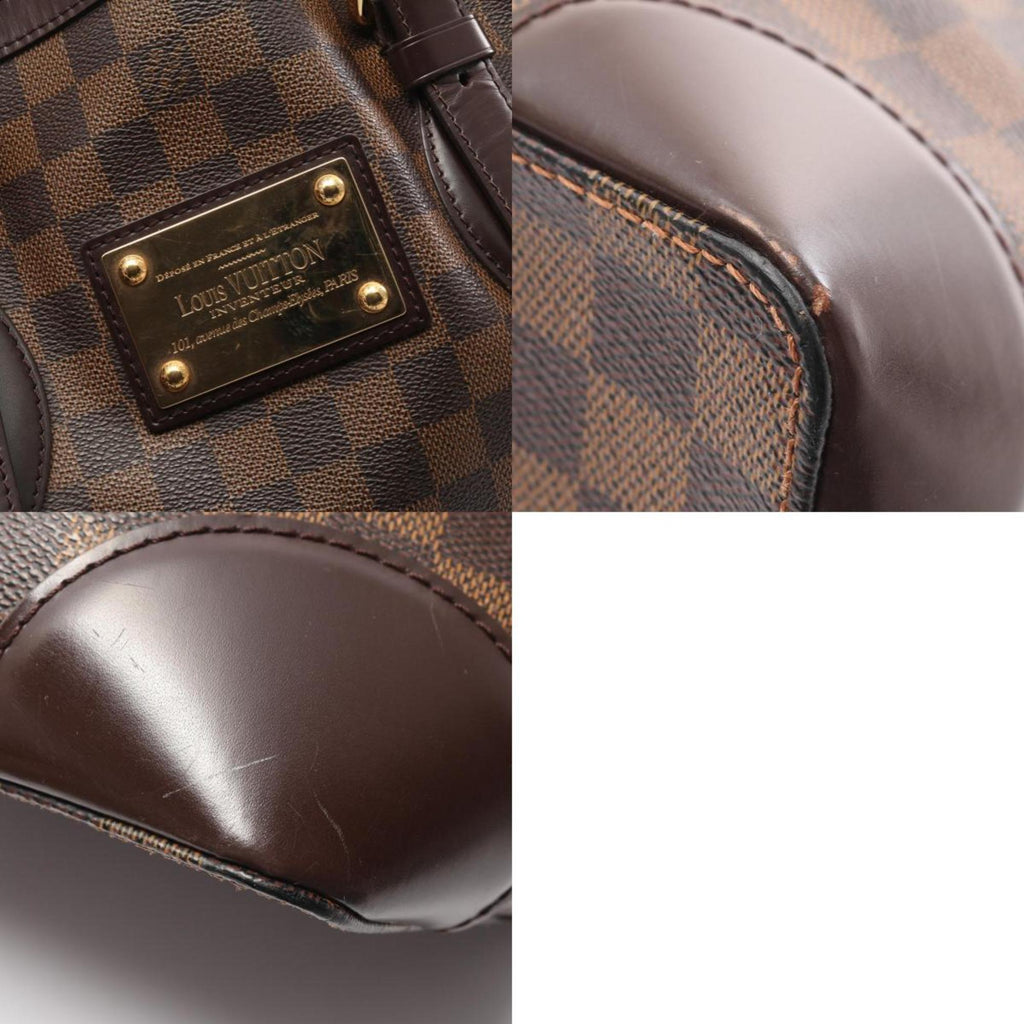 Louis Vuitton Brown Ebene Coated Canvas Leather Tote Bag (Pre-Owned)