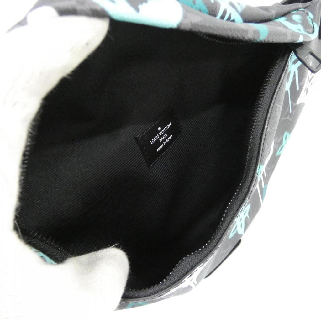 Louis Vuitton Black Coated Canvas Shoulder Bag (Pre-Owned)