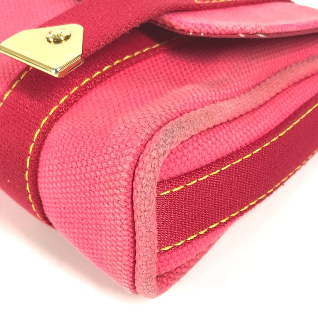 Louis Vuitton Pink Canvas Handbag Shoulder Bag (Pre-Owned)