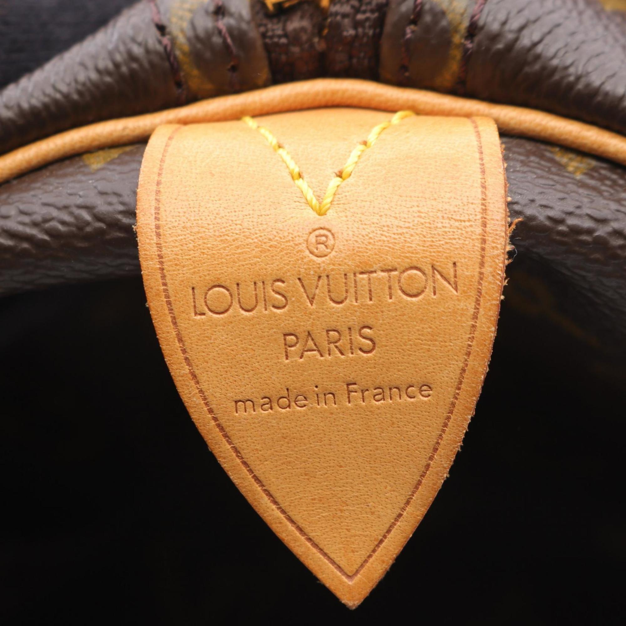Louis Vuitton Brown Coated Canvas Pvc Monogram Leather Boston Bag (Pre-Owned)