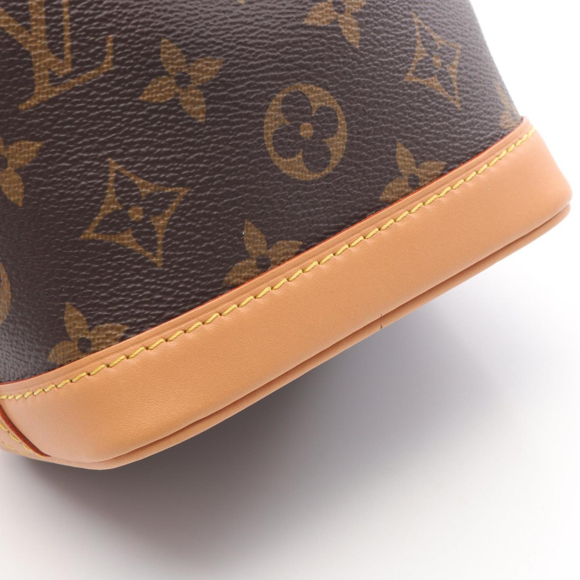 Louis Vuitton Brown Coated Canvas Leather Handbag (Pre-Owned)