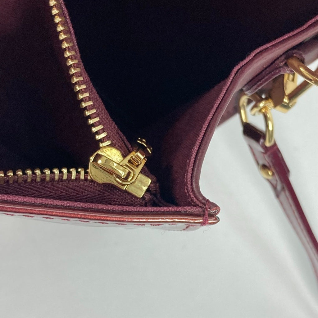 Louis Vuitton Monogram Vernis Purple Rouge Fauviste Monogram Vernis Clutch Bag Shoulder Bag (Pre-Owned)