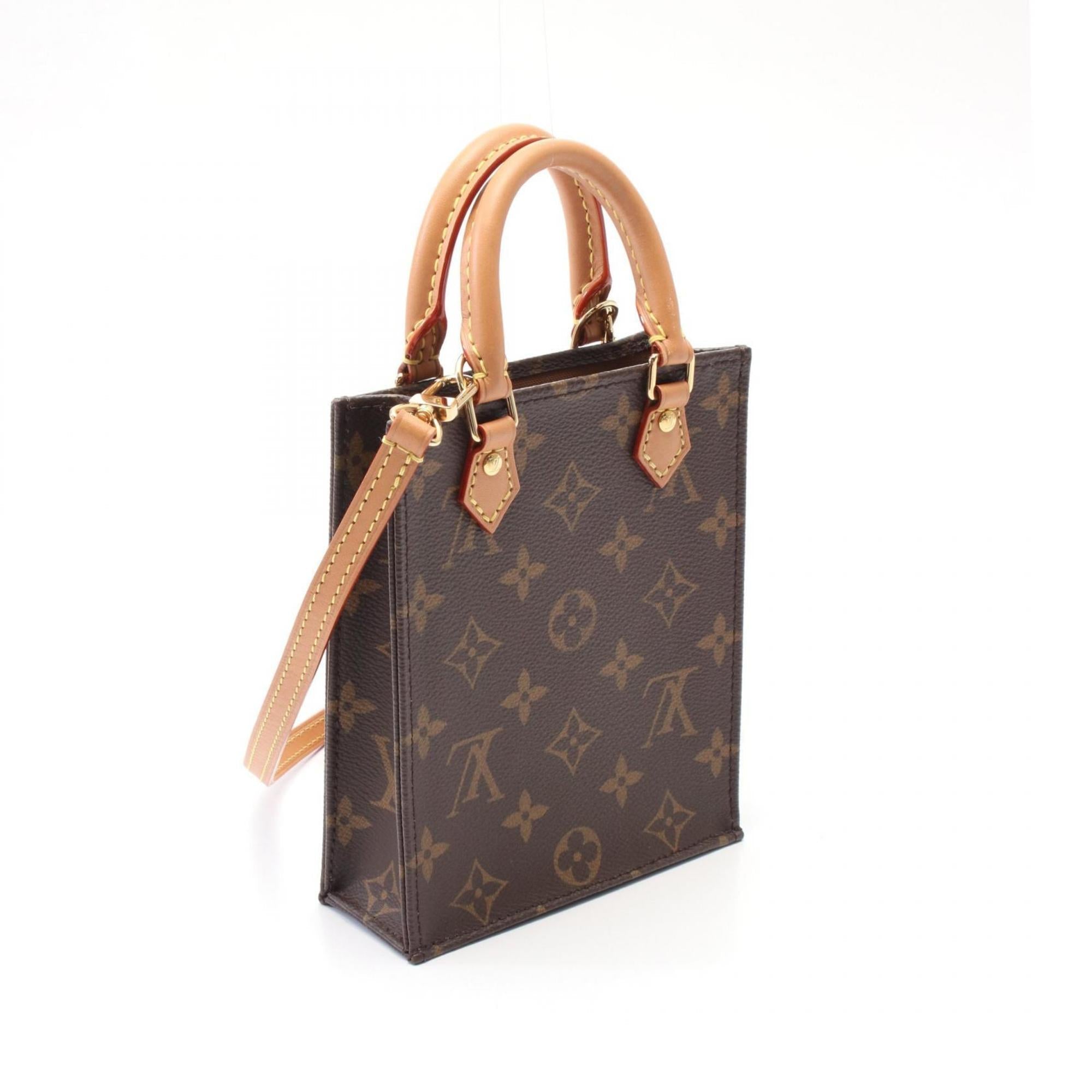 Louis Vuitton Brown Coated Canvas Leather Handbag (Pre-Owned)