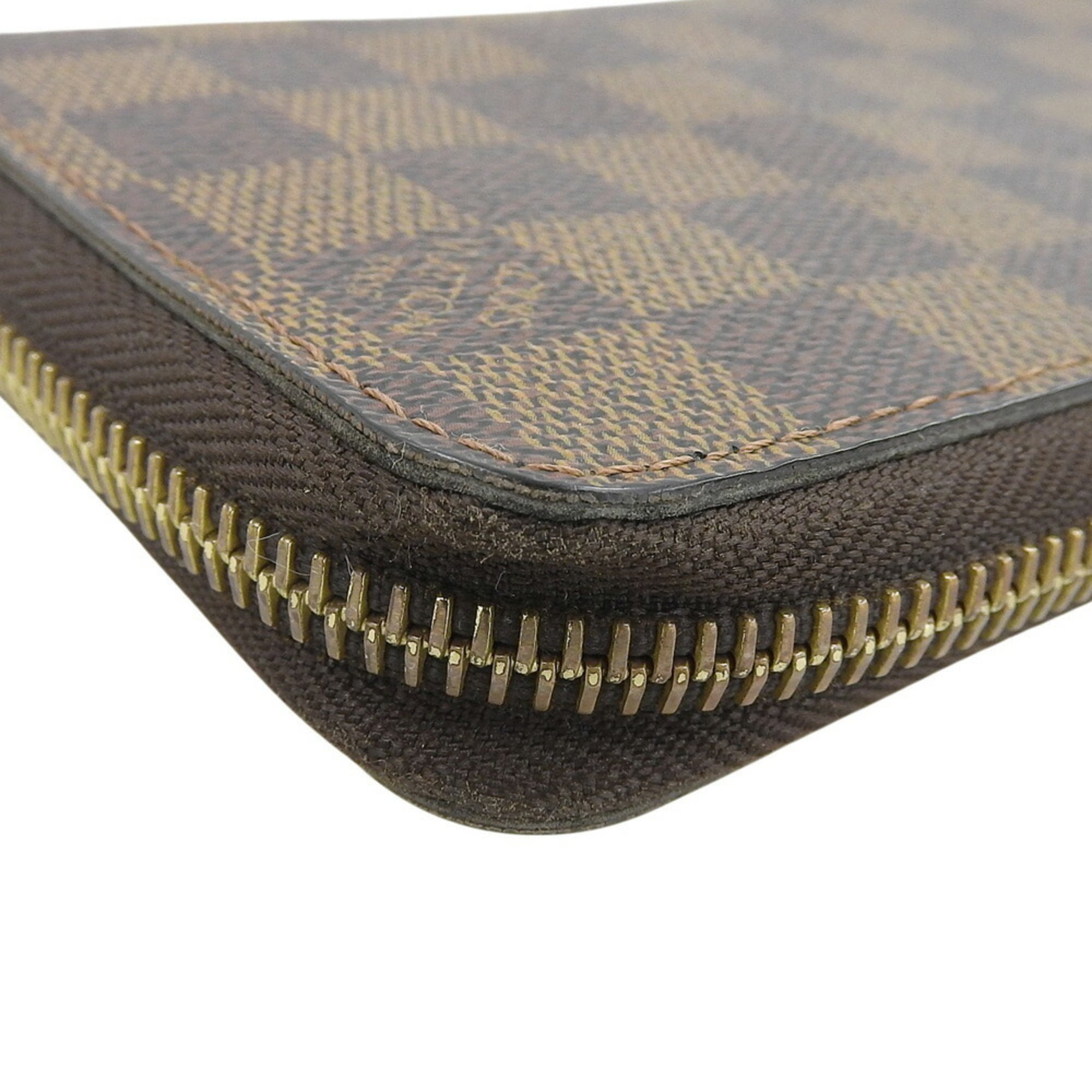 Louis Vuitton Damier Canvas Ebene Pvc Long Wallet (Bi-Fold) (Pre-Owned)